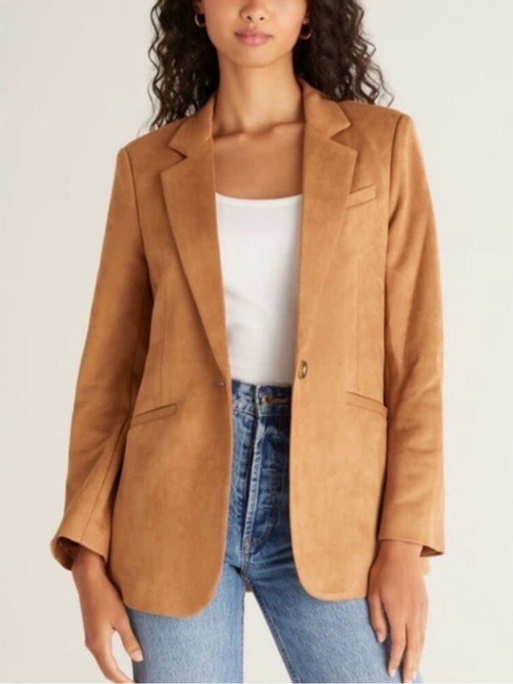 ZSupply camel suede blazer Womens Size XS
Microfibre Modern Minimalist Office